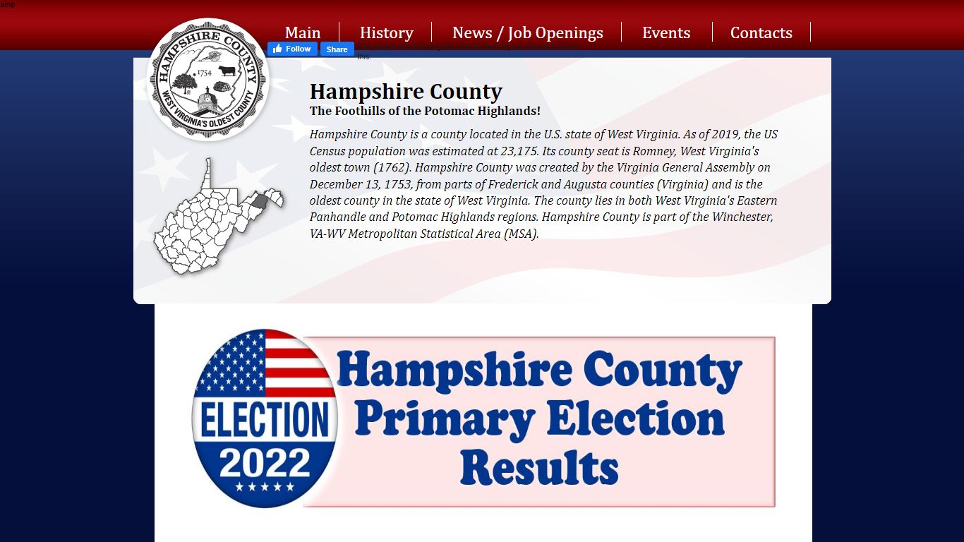 Welcome to the Official Site of Hampshire County, West Virginia